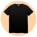 Solid t shirt icon - fabric bangla